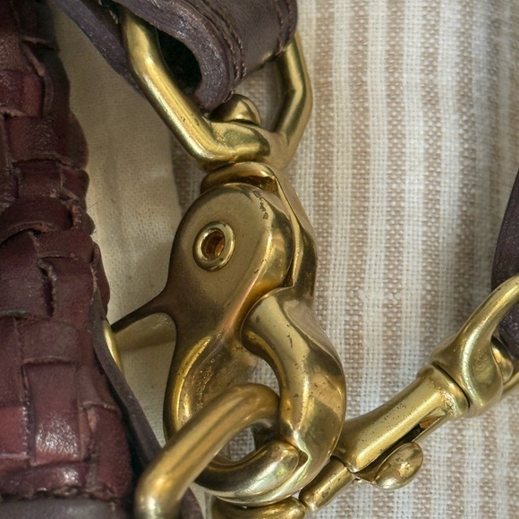 Clare V Burgundy Moyen Crossbody Bag Plum - Picture 12 of 14